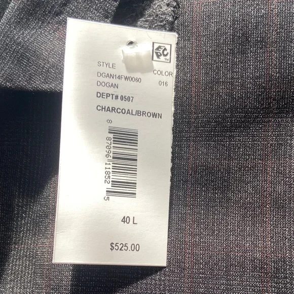 DKNY Men's Dark Gray Blazer - Picture 5 of 6